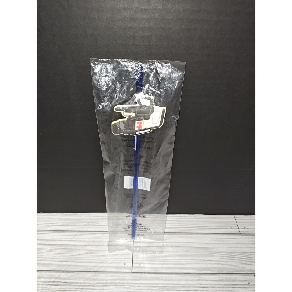 7-11 Collectible Kids Slurpee Bevarge Plastic Straw With Retro Camera Graphic